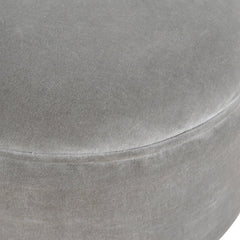 PlushPerch Grey Velvet Nordic Style Footstool
