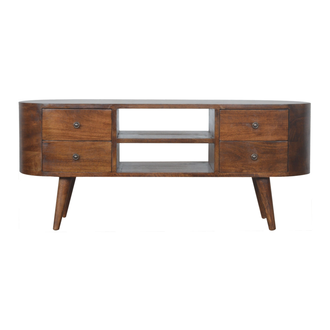 Jersey Chestnut Rounded Entertainment Unit