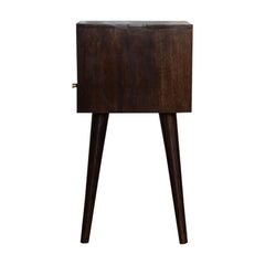Knights bridge Mini Walnut Bedside