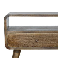 VerveVision Curved Grey Washed TV Stand - Furniture One Shop