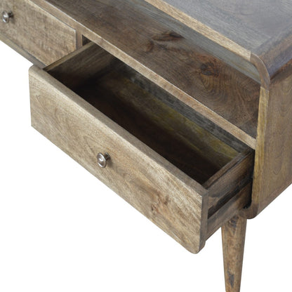 VerveVision Curved Grey Washed TV Stand - Furniture One Shop