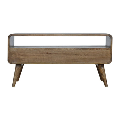 VerveVision Curved Grey Washed TV Stand - Furniture One Shop