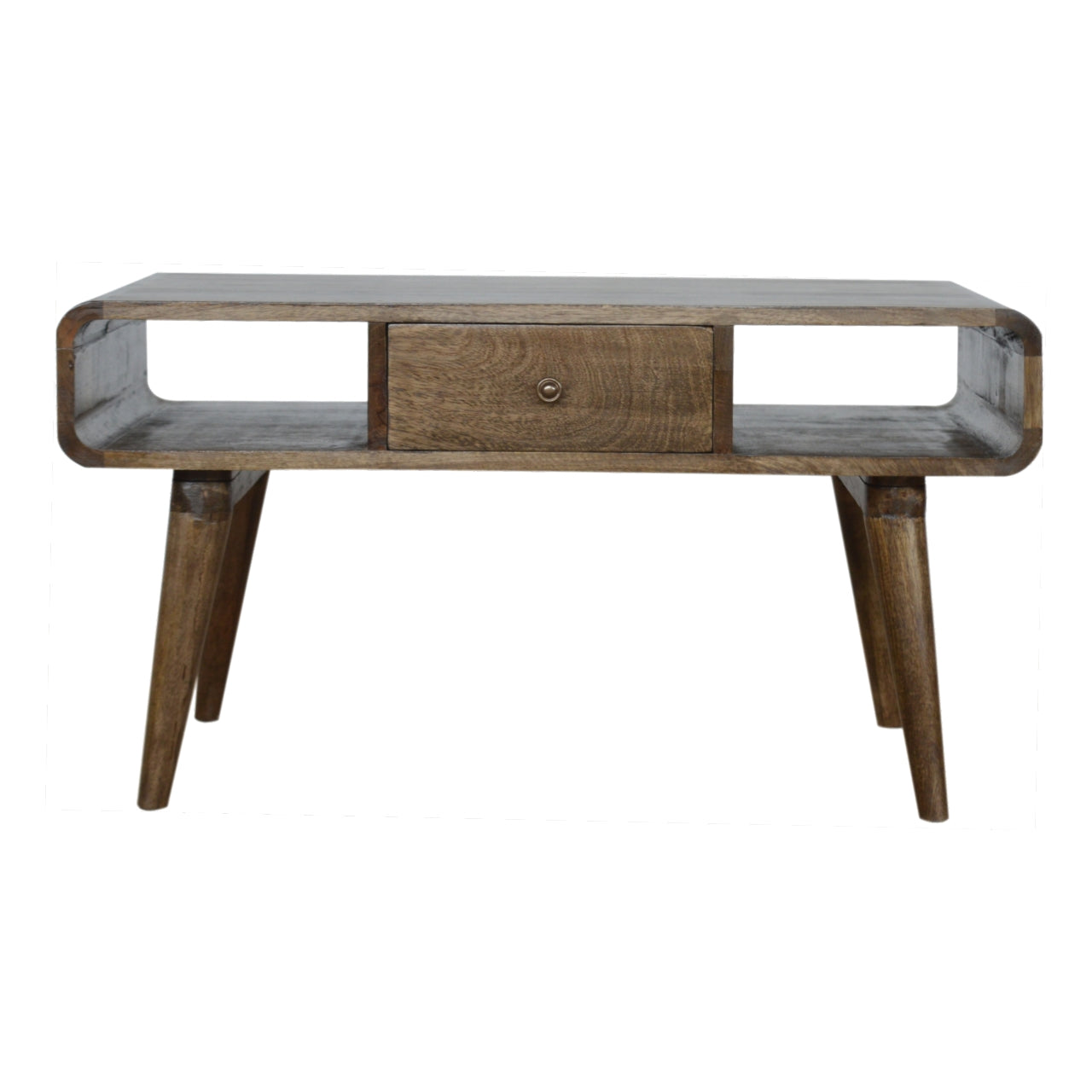 Zen Curved Grey Washed Coffee Table