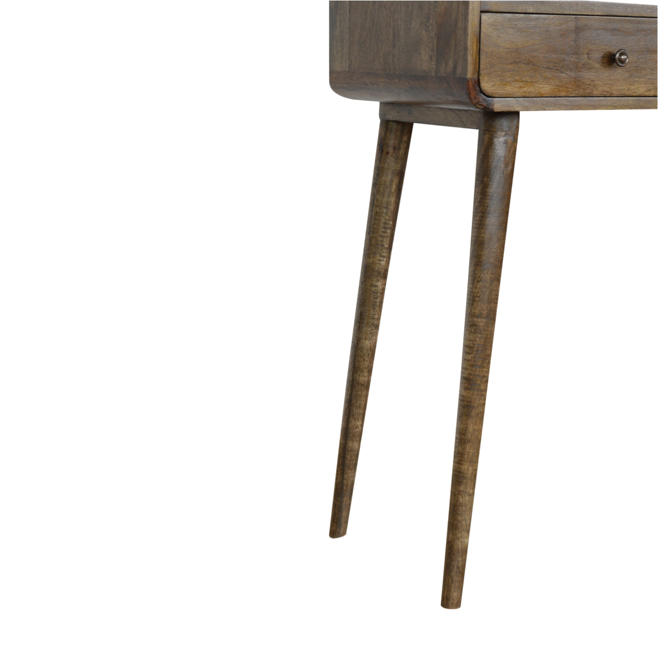 Luxury Console Curved Grey-wash Console Table - Furniture One Shop