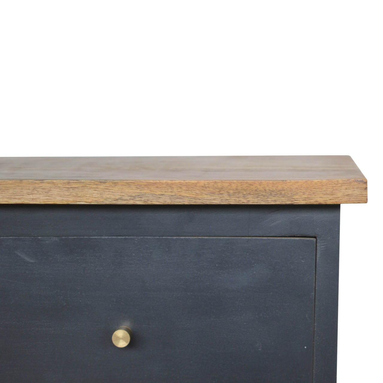 Portman Charcoal Black Hand Painted Bedside