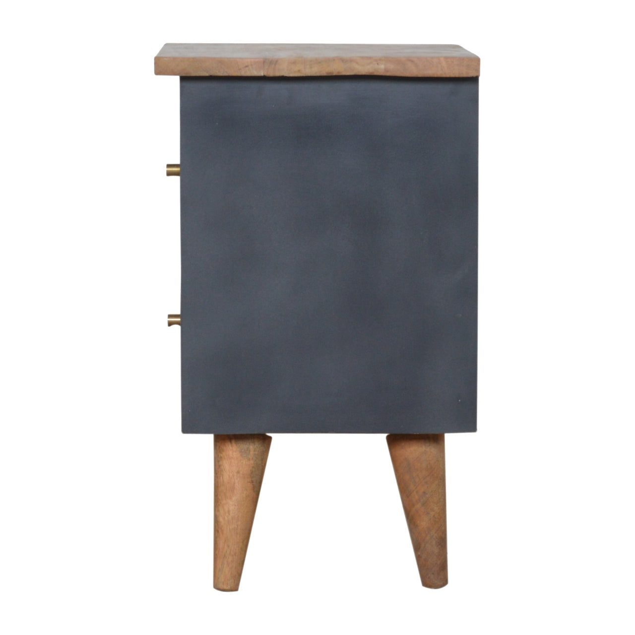 Portman Charcoal Black Hand Painted Bedside