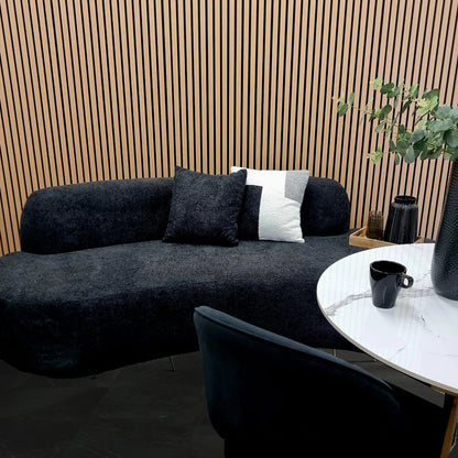 Miami 3 Seater Sofa in Black