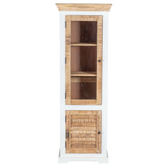 Alfie Wood Bookcase/Display Cabinet - 3 Shelves & 1 Doors