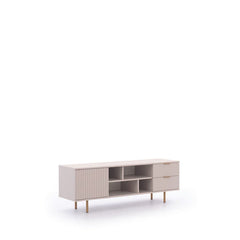 Nubia Wooden TV Cabinet in Cashmere 150cm - Furniture One Shop