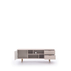 Nubia Wooden TV Cabinet in Cashmere 150cm - Furniture One Shop