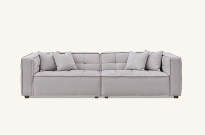 Aluxo Murray 4 Seater Sofa in Putty Boucle Fabric