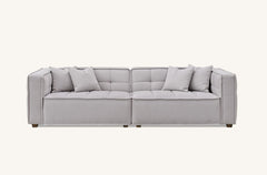 Aluxo Murray 4 Seater Sofa in Putty Boucle Fabric