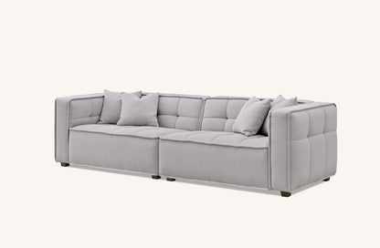 Aluxo Murray 4 Seater Sofa in Putty Boucle Fabric