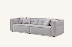 Aluxo Murray 4 Seater Sofa in Putty Boucle Fabric