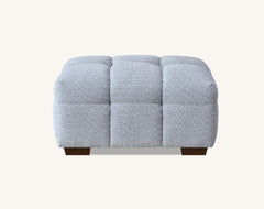 Aluxo Tribeca Footstool in Pearl Boucle Fabric - Furniture One Shop
