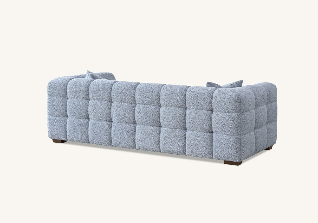 Aluxo Tribeca 3 Seater Sofa in Pearl Boucle Fabric