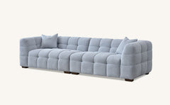 Aluxo Tribeca 4 Seater Sofa in Pearl Boucle Fabric - Furniture One Shop