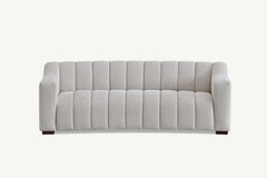 Aluxo Astoria 3 Seater Sofa in Oatmeal Boucle Fabric - Furniture One Shop