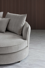Aluxo Rubin Corner Chaise in Pebble Boucle - Furniture One Shop