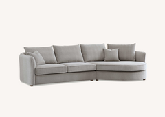Aluxo Rubin Corner Chaise in Pebble Boucle - Furniture One Shop