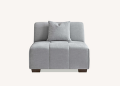 Aluxo Leonard Right Hand Corner Group in Cloudy Grey Boucle - Furniture One Shop