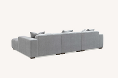 Aluxo Leonard Right Hand Corner Group in Cloudy Grey Boucle - Furniture One Shop