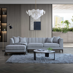 Aluxo Cooper Left Hand Corner Group in Dolphin Boucle - Furniture One Shop