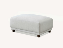 Aluxo Lottie Modular Footstool in Polar Boucle