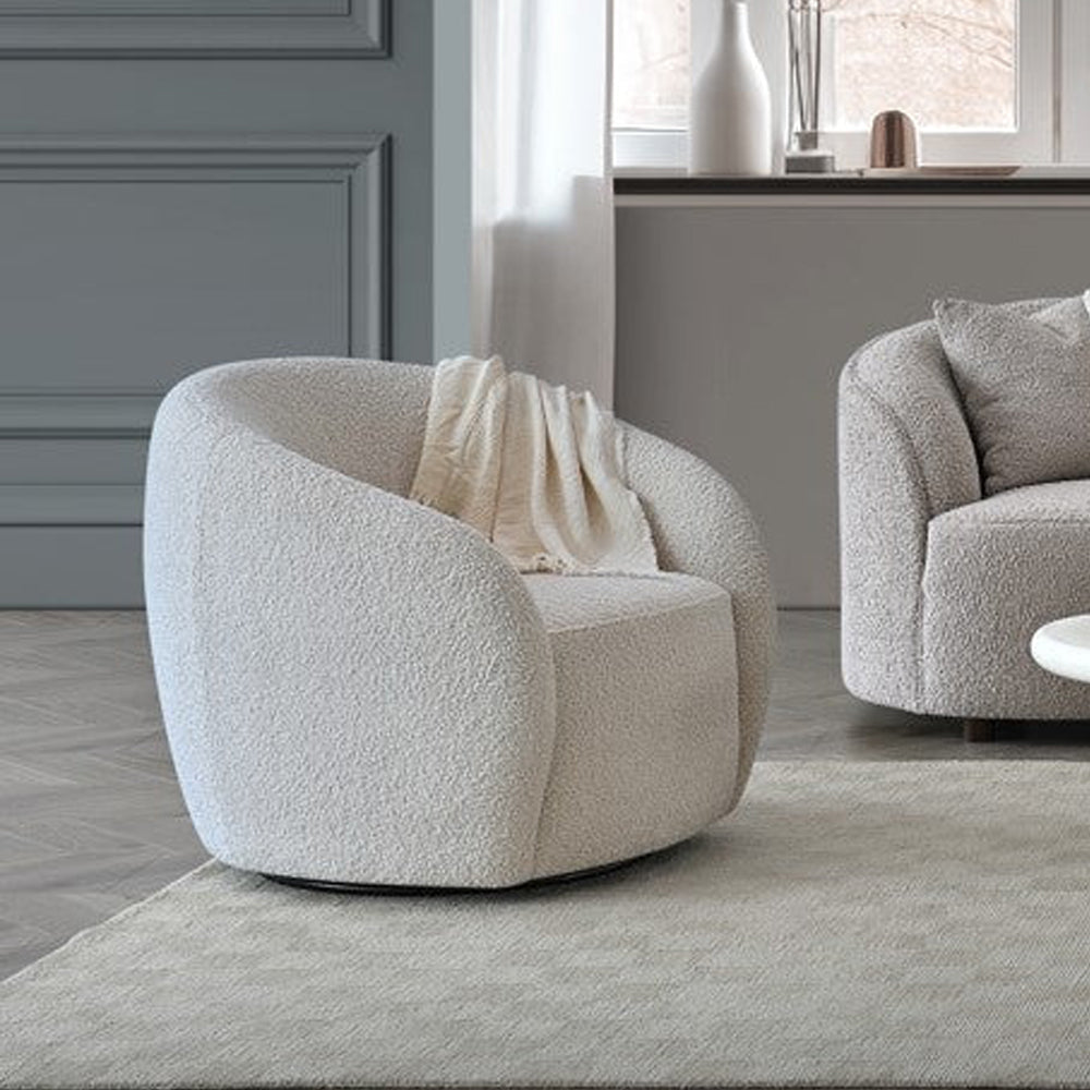 Aluxo Nolita Boucle Teddy Accent Chair