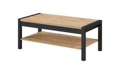 Aktiv Wooden Coffee Table in Oak Taurus and Black Matt - 120cm
