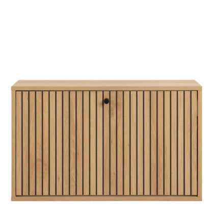 Albany Oak Shoe Cabinet – 1 Flip-Down Door | Stylish Shoe Storage Unit UK