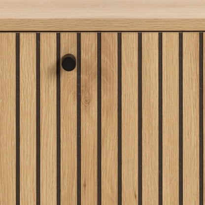 Albany Oak Shoe Cabinet – 1 Flip-Down Door | Stylish Shoe Storage Unit UK