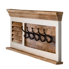 Alfie Wood Hook/Coat Hanger Wall - Furniture One Shop