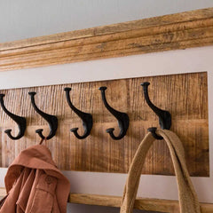 Alfie Wood Hook/Coat Hanger Wall - Furniture One Shop