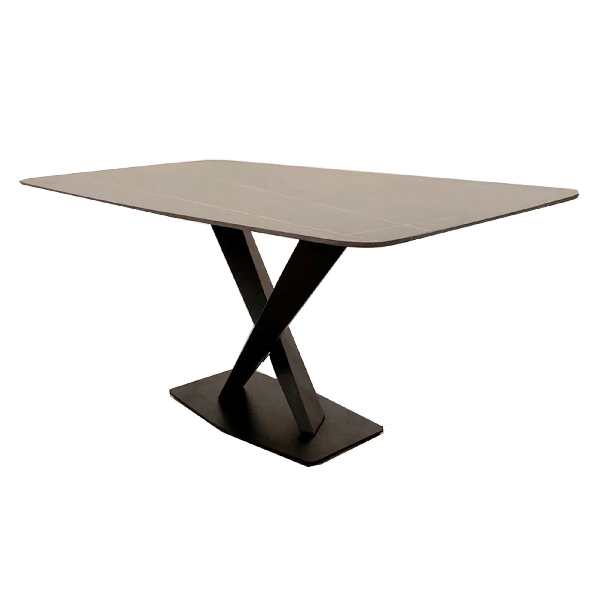 Apollo Black Dining Table 160cm with Black Sintered Stone