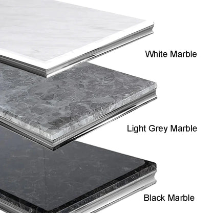 Arriana Coffee Table in Light Grey Marble