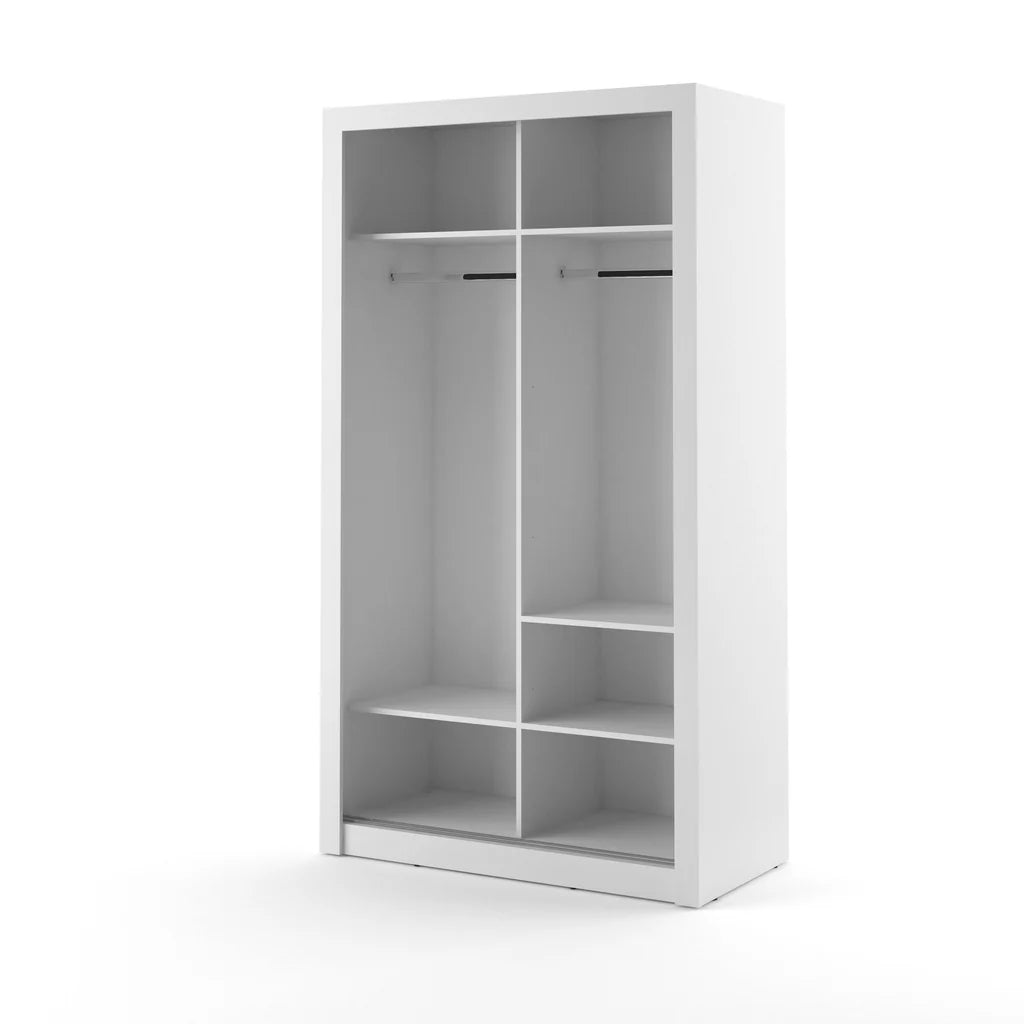 Arti 6 Wardrobe With 2 Sliding Doors In White Matt