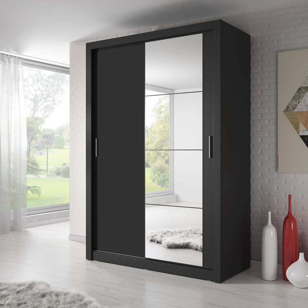 Arti AR-04 Wardrobe With 2 Sliding Doors In Black Matt