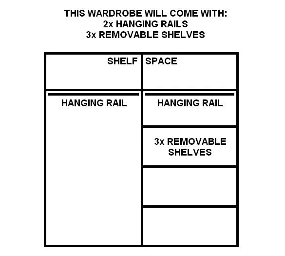 Arti AR-04 Wardrobe With 2 Sliding Doors In  Oak Shetland