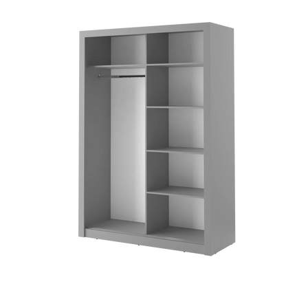 Arti AR-04 Wardrobe With 2 Sliding Doors In Grey Matt