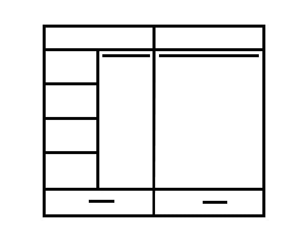 Arti AR-05 Wooden Wardrobe With 2 Sliding Doors In Oak Artisan