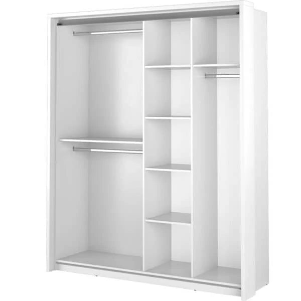 Arti AR-17 Medium Wardrobe With 2 Sliding Doors In White Matt