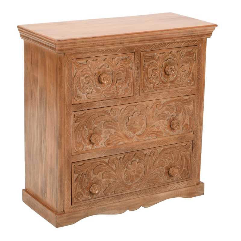 Artwork Mango Wood Chest Of 4 Drawers