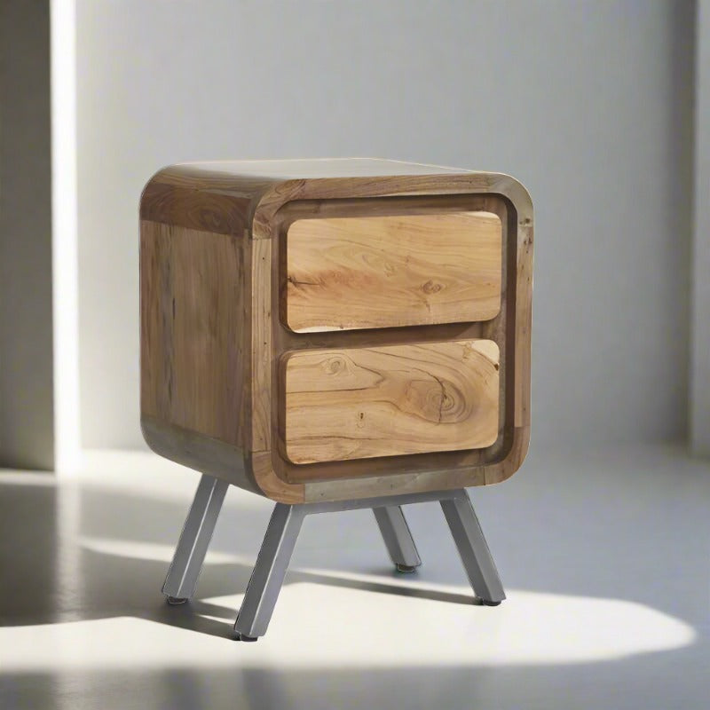 Aspen 2 Drawer Bedside Table