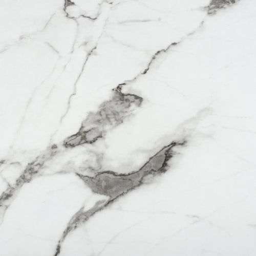 Astoria Coffee Table In White Marble Effect With Gold Legs