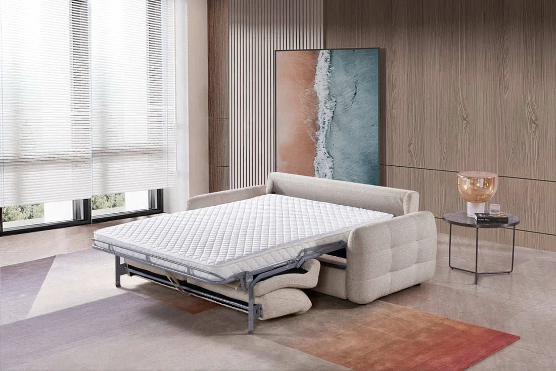 Athens 3 Seater Sofa Bed In Grey