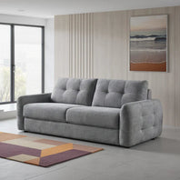 Athens 3 Seater Sofa Bed In Grey