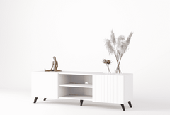Atlantis Large TV Stand In Matt White