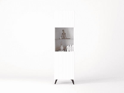 Atlantis Tall Display Cabinet In Matt White
