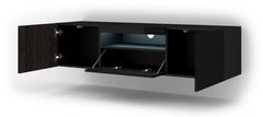 Aura Floating TV Stand in Black Gloss 150cm